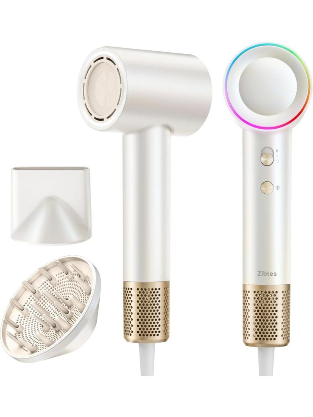 Ultra-Fast Hair Dryer with 160,000 RPM Motor, Ionic Frizz Control, Low Noise